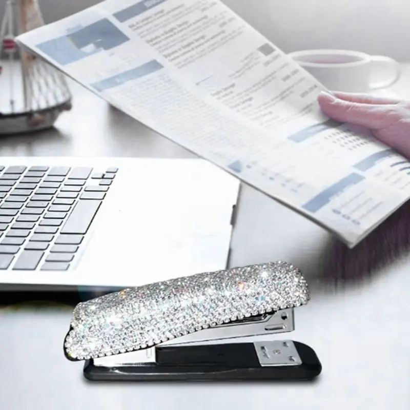 Diamond Crystal Handmade Bling Dazzling Stapler For Office, School, Or Home