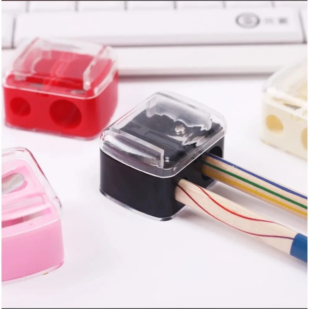 Double Hole Automatic Pencil Sharpener - Multi-Purpose Makeup and Office Tool
