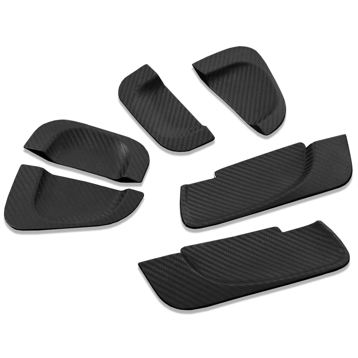 Exterior Door Handle Trim Rubber Door Handle Bowl Car Styling Cover Sticker Accessories 6PCS for TOYOTA HIACE 200