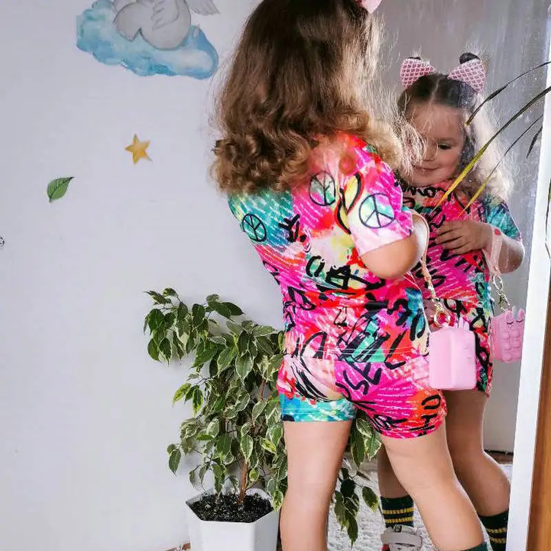 1-8Years Kids Casual Clothes Children's Girls 2pcs Outfits