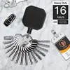 Heavy Duty Metal Retractable Badge Holders Carabiner Keychain Belt Badge Reels Clip Key Ring ID Card Holder 28.3inch Reinforced 4