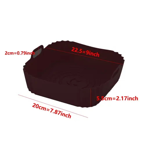 Reusable Airfryer Pan Liner Accessories Silicone Air Fryers Oven Baking Tray Pizza Chicken Airfryer Non-stick Silicone Mould - Image 6