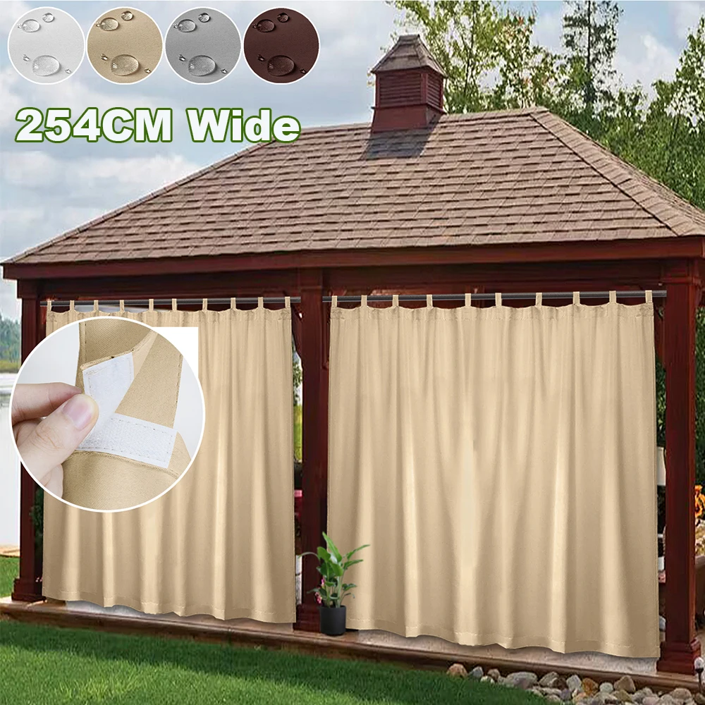 Tenda Impermeabile Per Esterni, Isolamento Termico,  Grigio Scuro, 2 Pezzi / 132 X 213 Cm Grigio 67802921