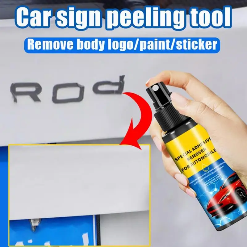 

Car Decal Remover 60ml Surface Safe Glue off Label Spray Emblem Sticker and Tape Removal Tool for Glass Vehicles Boats Rvs Brick