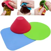 1 bloc d'ouvre-bocal en silicone! Aide à prise réutilisable multicolore pour personnes âgées – Outil de cuisine facile et idée cadeau 1