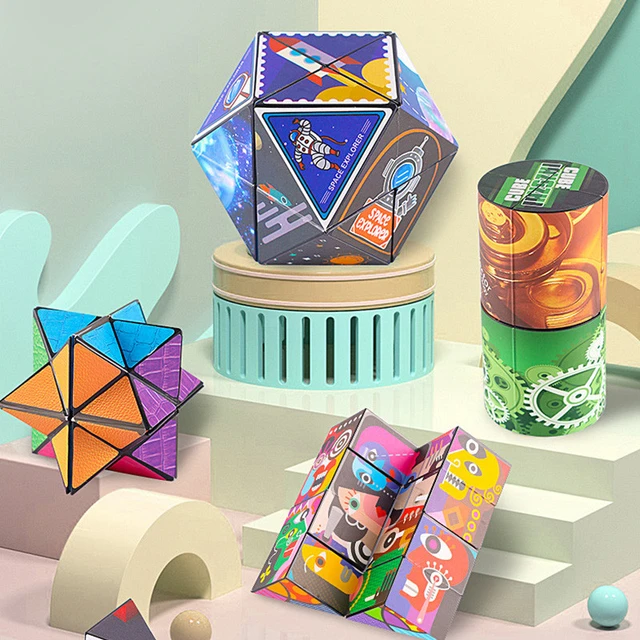 Magic Folding Cube Paper, Cube Craft Paper Toys