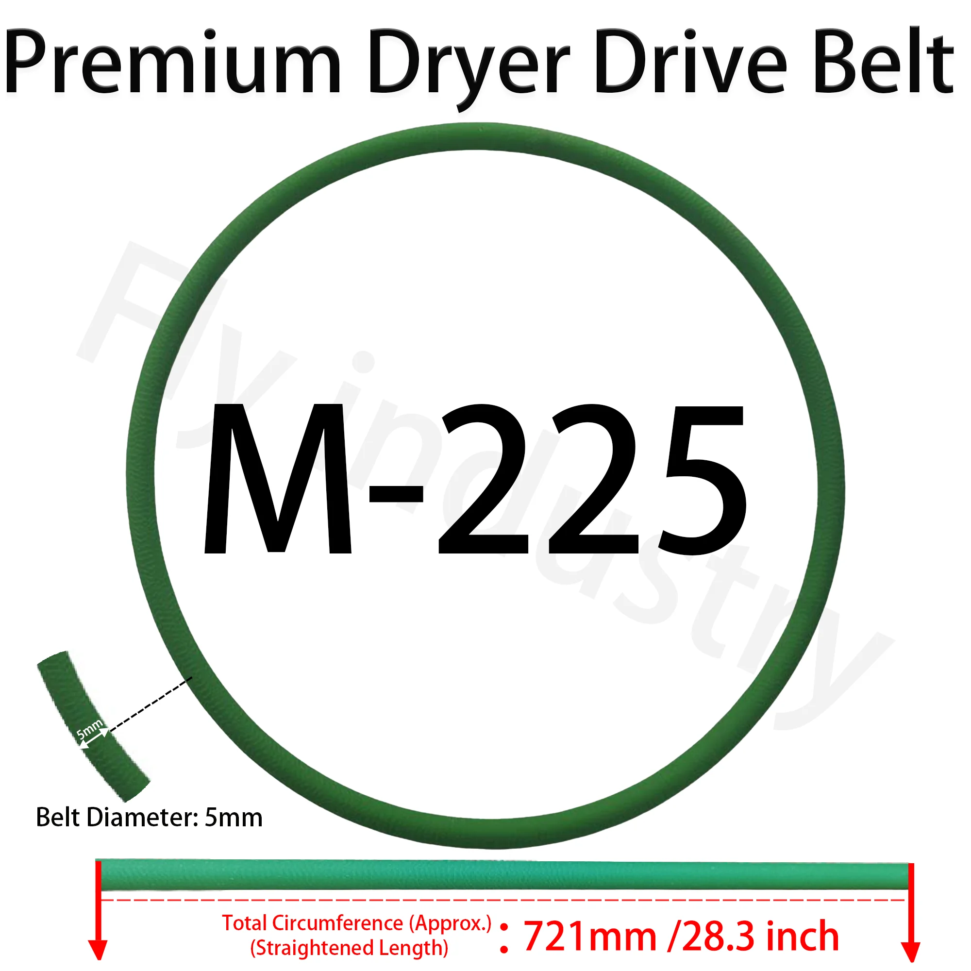 건조기 벨트, 의류 건조기 벨트, 파나소닉 범용 NH-2010TU, NH35-31T, 녹색 원형 벨트 전동 벨트