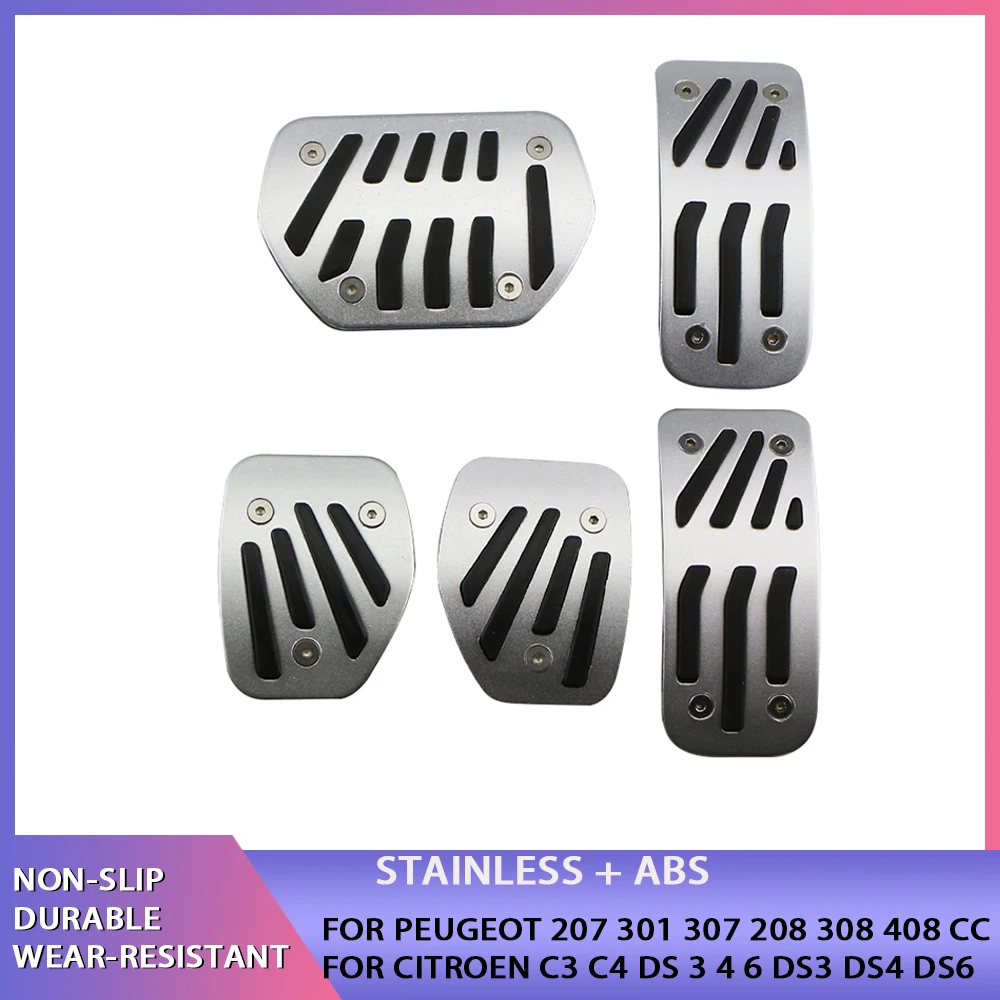 Pedale Del Freno Del Carburante Dell'Acceleratore Per Auto At/Mt Piastra Del Pedale Per Peugeot 2008 207 Cc Sw Gti/Rc 208 Gti 308Cc Accessori