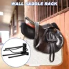 1 Pack Saddle Rack Wall Mount Saddle Stand Saddle Pad Rack Horse Tack Storage for Western Saddles Horses Blanket Accessories 2