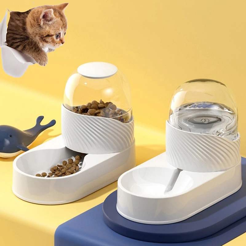 

Автоматический дозатор воды для домашних животных, миска для корма собак, кормушка для кошек, автоматическая кормушка для кошек, набор для корма и воды для домашних животных