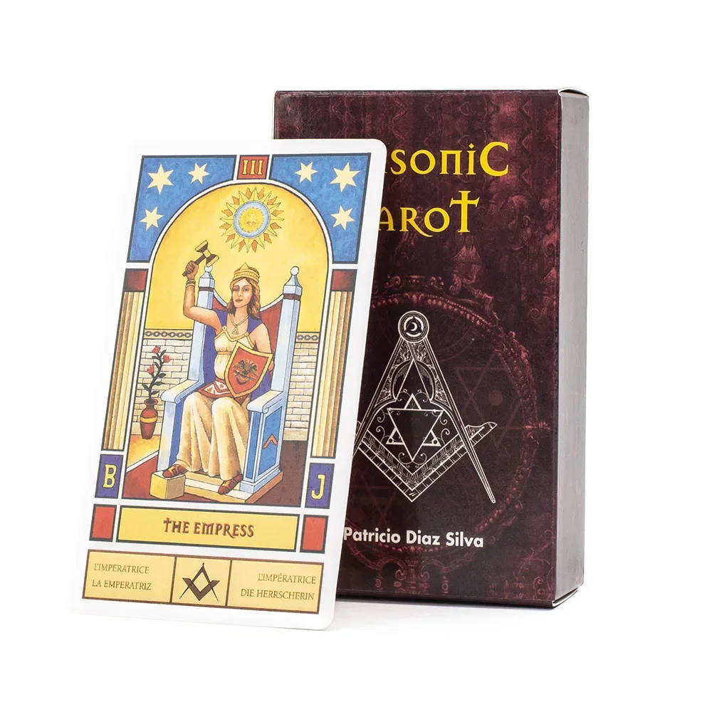 Masonic Tarot Deck Cards Patricio Diaz Silva Esoteric Fortune Telling Tarot 78 Pcs Cards 10.3*6cm 5