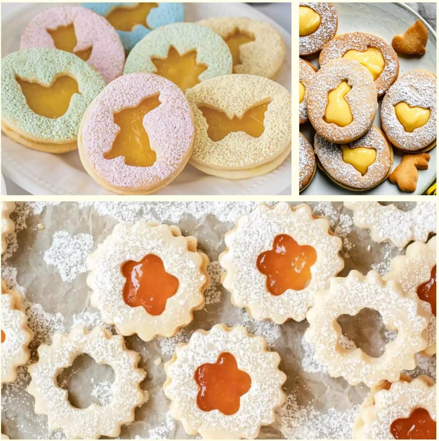 Easter Cookie Cutters Set Rabbit/Egg/Carrot/Butterfly/Chick/Round Stainless Steel Pastry Molds for Biscuit and Cake Decoration