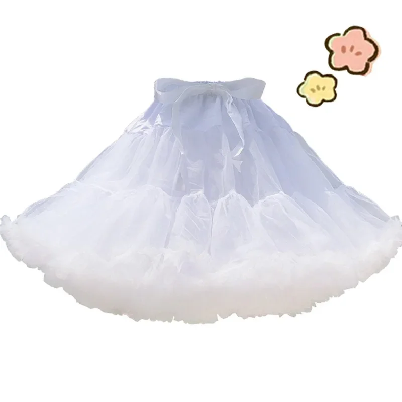 

Women Lolita Petticoats Crinoline Inner Bustle Cosplay Jupon Tutu Puffy Cancan Skirt Petticoat Under Wedding Dress Underskirt