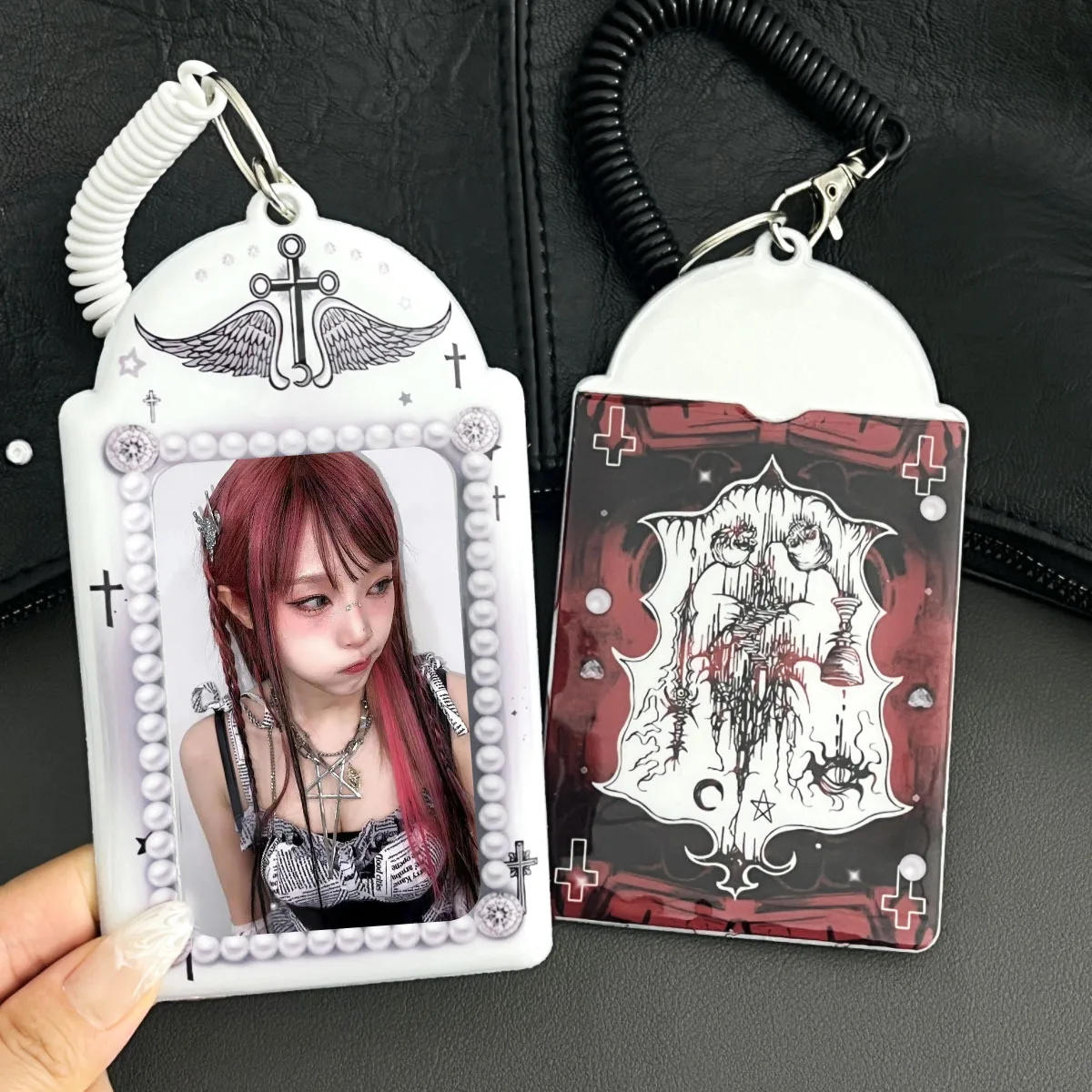 Stationery ID Card Cover Bag Pendant Card Holder Cartoon Card Protective Sleeve 3