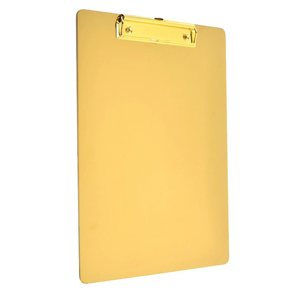 

Exquisite Stainless Steel Clipboard For Writing Sheet Pad Convenient And Practical Metal Clipboards