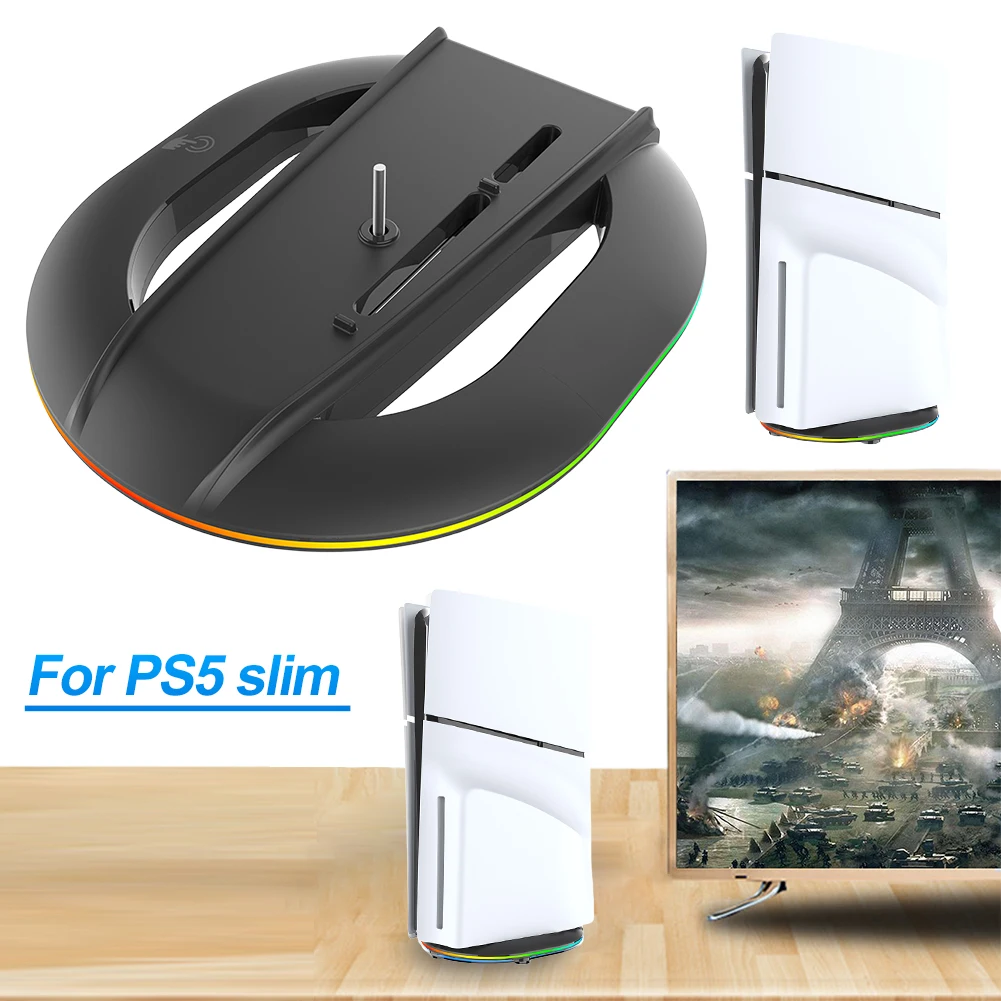 수직 스탠드 베이스 스탠드, 거치대 베이스 스탠드, PS5 슬림 콘솔 디스크 및 디지털 플레이스테이션 5 슬림 콘솔용 교체