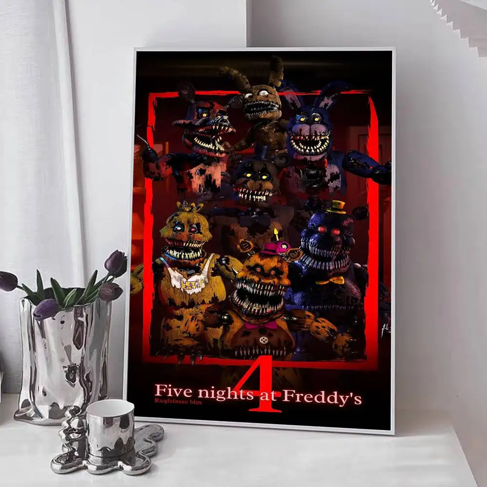 FnafFive-Nights-At-Freddy Posterkunst mit Drucken, Dekoration für Zuhause, Schlafzimmer, Wohnzimmer, Geschenk – Detail 21