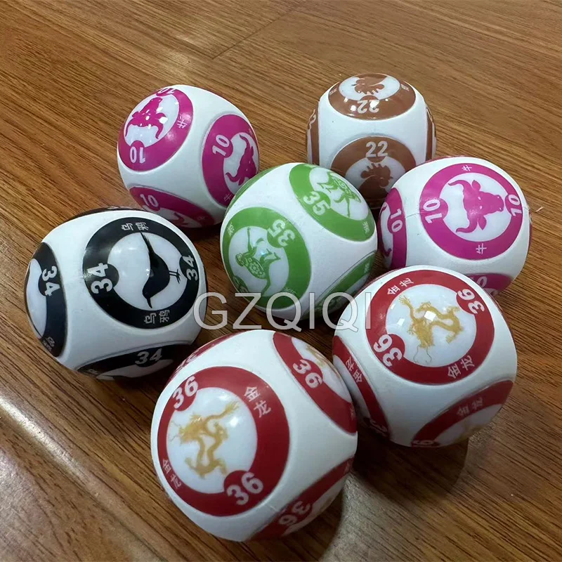 12 Zodiac lottery machine balls lottery machine numeros de bingo bingo profesional com cartela lotto chips