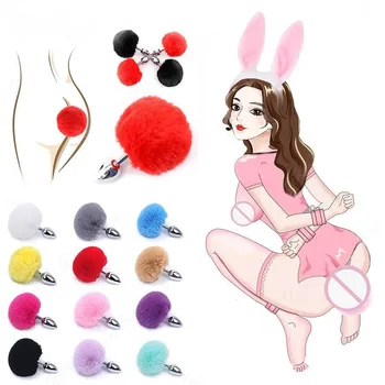 Sexy Fox Tail Anal Plug Anal Sex Toys For Women Metal Butt Plug Cosplay Sex Games for Couple Flirting Dildo Goods секс игрушки 6