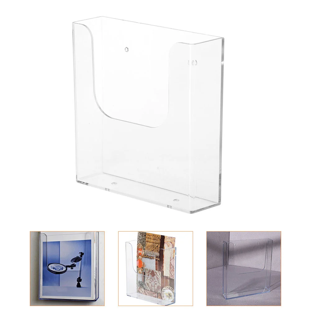 

Acrylic Multi-Layer Catalog Display Stand Rack A4/a5 Desktop Wall-Mounted Information Rack Acrylic Brochure Single-Page