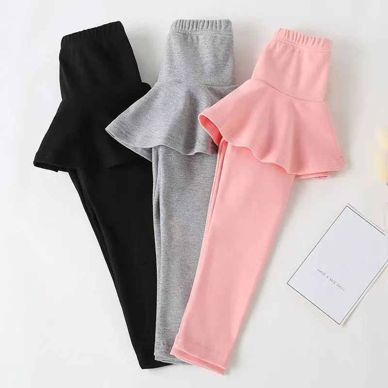 Girls Cotton Skirt Leggings 2