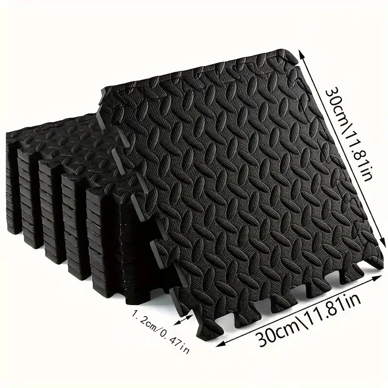 12pcs/24pcs Puzzle Exercise Mat, Interlocking Foam Fitness Mats for Home Fitness, Suitable for Home Gym, Yoga Outdoor Workout