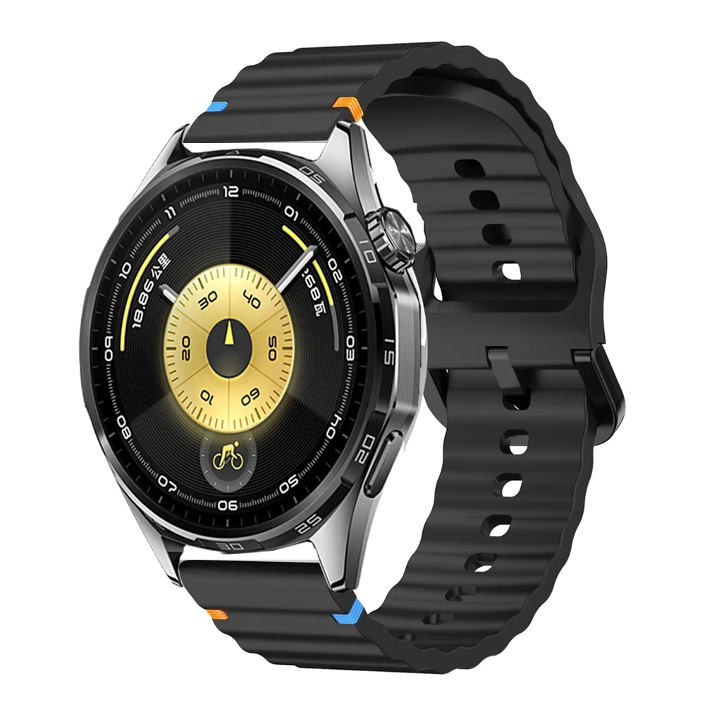 Silicone Sport Loop Band - Premium Watch Strap Replacement in 22mm