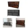 Fabric Dresser Chest of Drawers Clothes Organizer Practical Portable Cabinet Storage Tower for Dressing Room Hallway Entryway 1