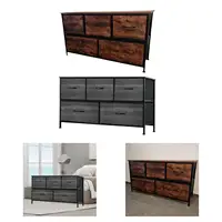 Fabric Dresser Chest of Drawers Clothes Organizer Practical Portable Cabinet Storage Tower for Dressing Room Hallway Entryway 1
