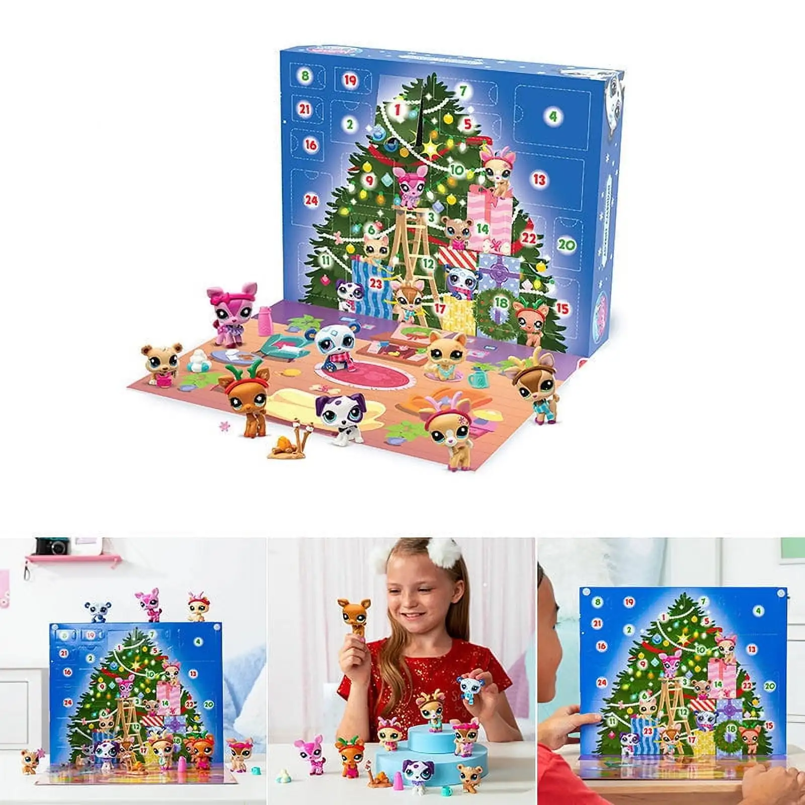 Little Pet Shop Advent Calendar 24 Day Mini Anime Figure Gift Box Christmas Series Christmas New Year Gifts for Kids Toys
