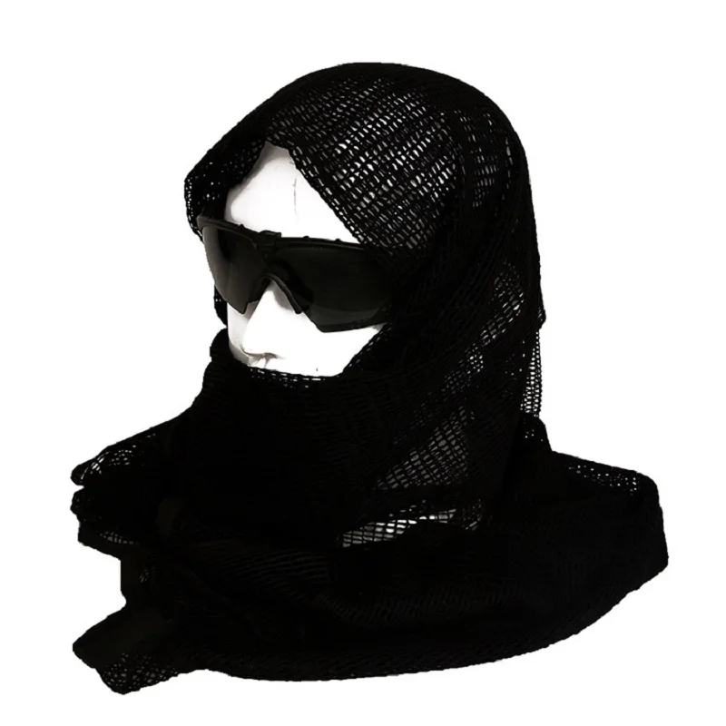 Army Fan Mesh Scarf, Sniper Scarf, Tactical Hood, Outdoor Camouflage Net
