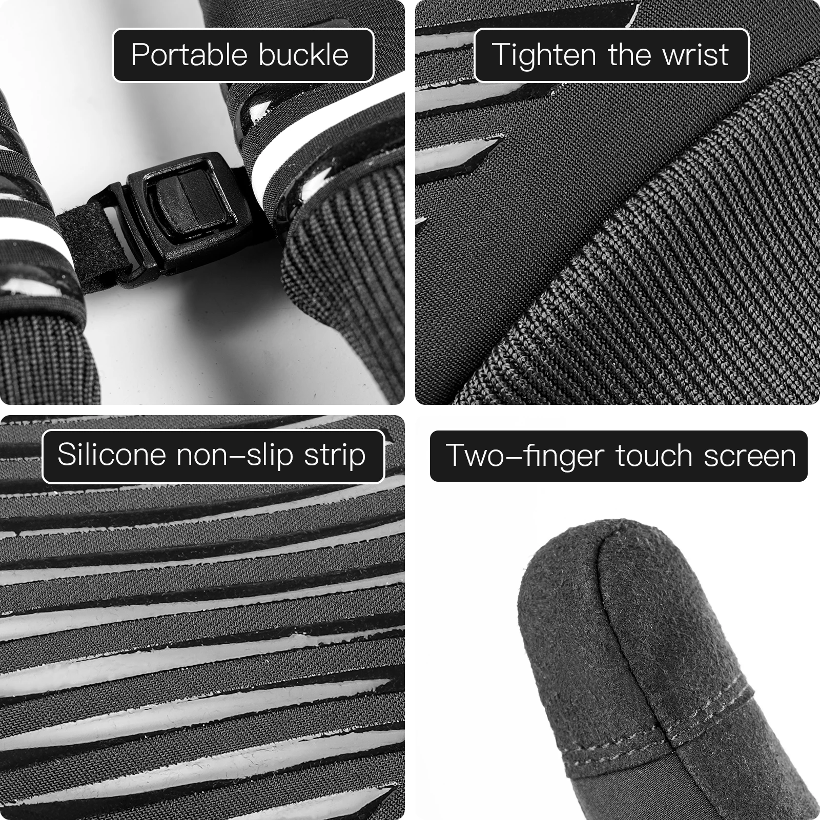 Outdoor Sport Cycling Gloves Winter Warm Men's Gloves Women Touchscreen Fishing Splash-proof Skiing Snowboard Nonslip Gloves