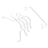 Hot 8cm/9cm/12cm AVC Four Heat Pipe Fan Buckle Heat Pipe Fan Buckle Elastic Steel CPU Fan Hook Bracket 12cm Notebook stand New 5