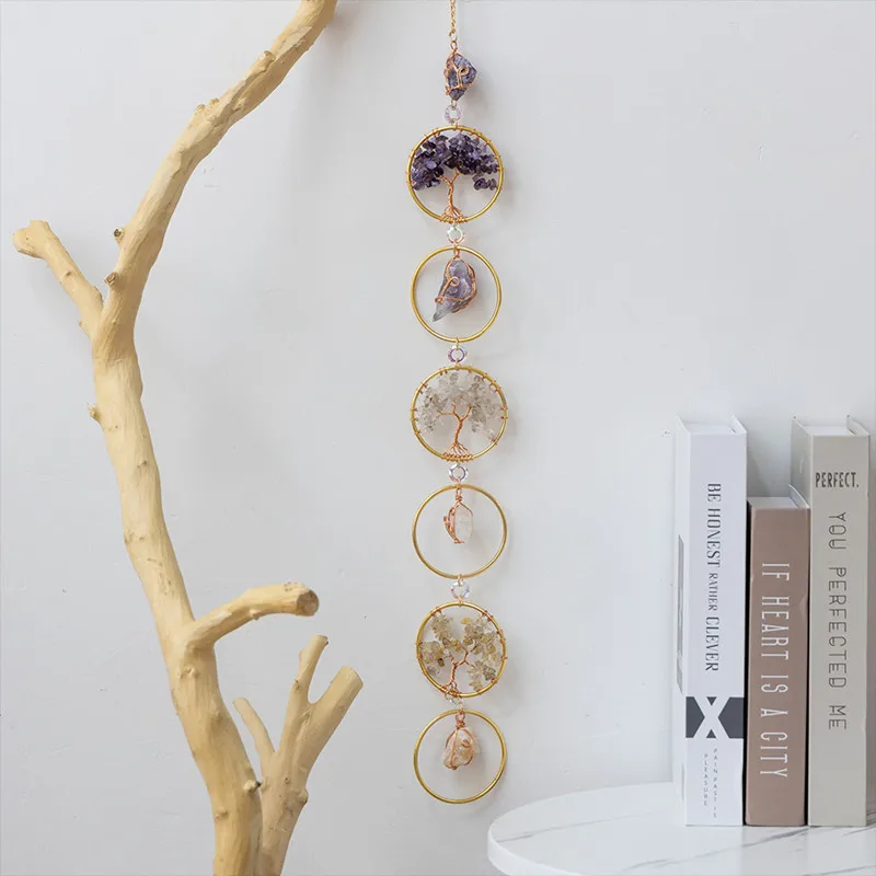 Albero Della Vita Accessori per Appendere L'Auto, 7 Chakra Pietre