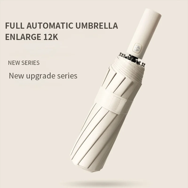 Automatic Umbrella 12 Ribs 108cm Diameter Wind Rain Resistance