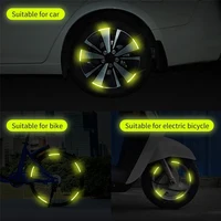 Car Wheel Hub Stickers Reflective 3