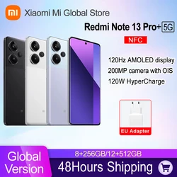 Xiaomi Redmi Note 13 Pro Plus 5G Smartphone Global Version MTK Dimensity 7200-Ultra 6.67