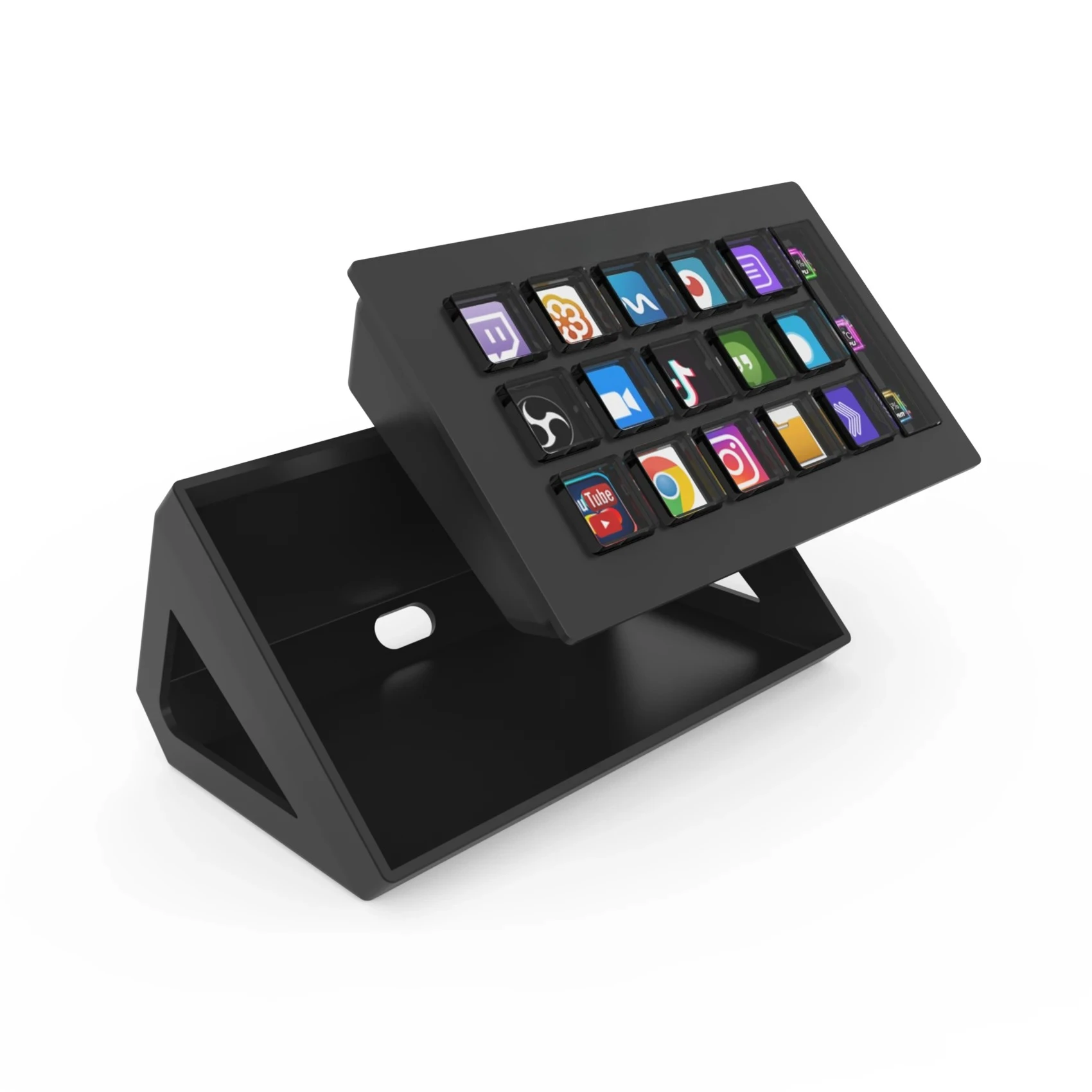 StreamDeck لوحة المفاتيح البصرية LCD زر 15 مفاتيح تحكم إنشاء المحتوى المباشر زر مخصص تيار سطح السفينة لهدايا Windows/MacOS