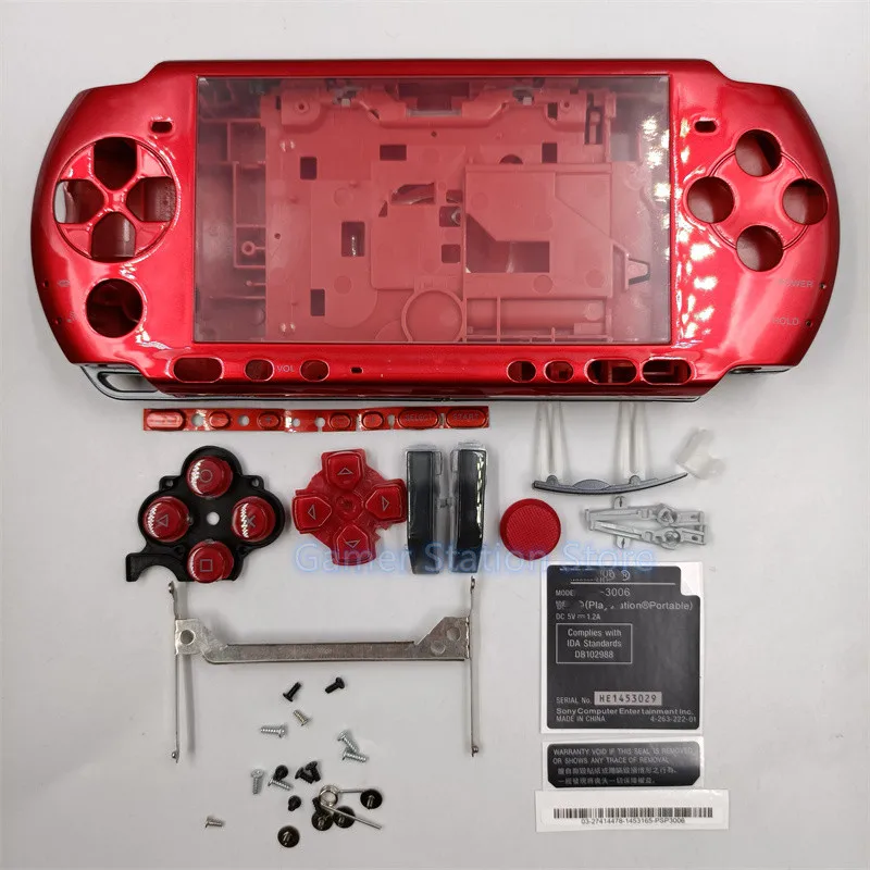完全なシェルケース,交換用アクセサリー,高品質,psp3000 psp 3000,3006