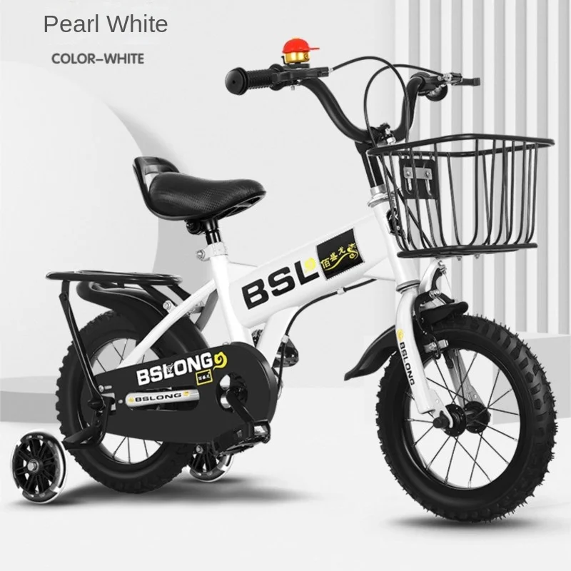 自転車 ダブルブレーキ付き 男の子と女の子のためのダブルブレーキペダル付き炭素鋼自転車,12-16