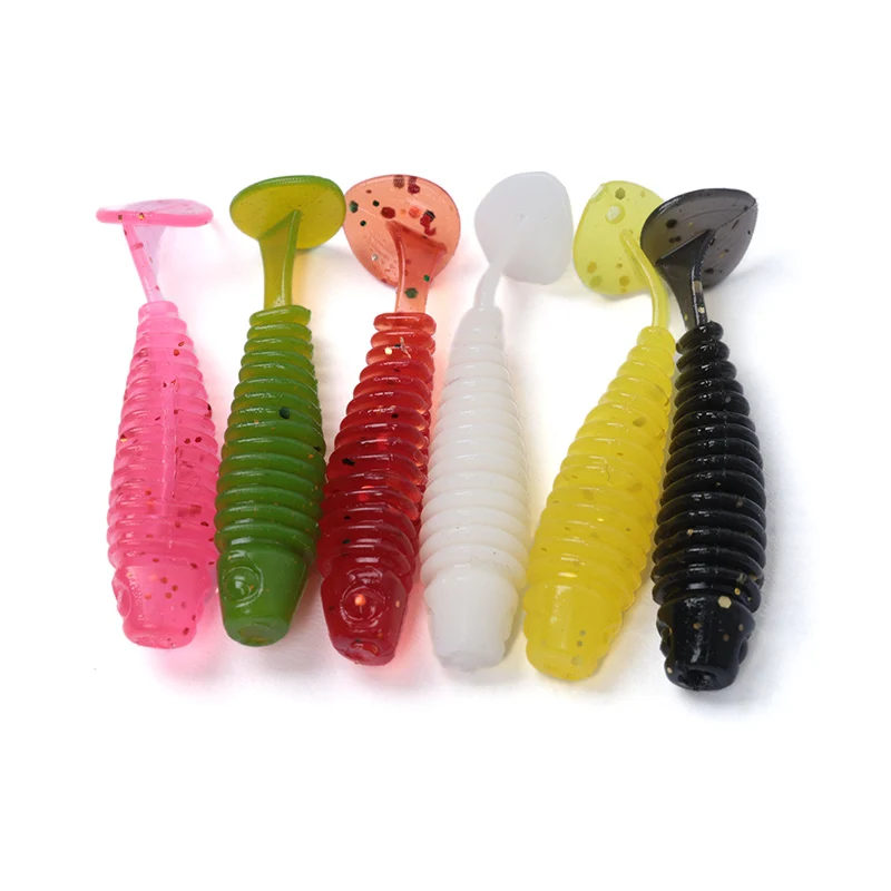 10pcs Silicone Soft Lures Piece Artificial Tackle Bait 3.5cm 0.7g Goods For  Fishing Sea Fishing Rockfishing Swimbait Wobblers