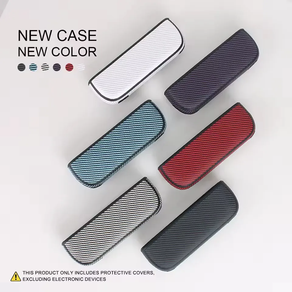 새로운 디자인의 완전 보호 케이스 IQOS iLumai 케이스 슬리브용 다채로운 핀스트라이프 PU 가죽 커버