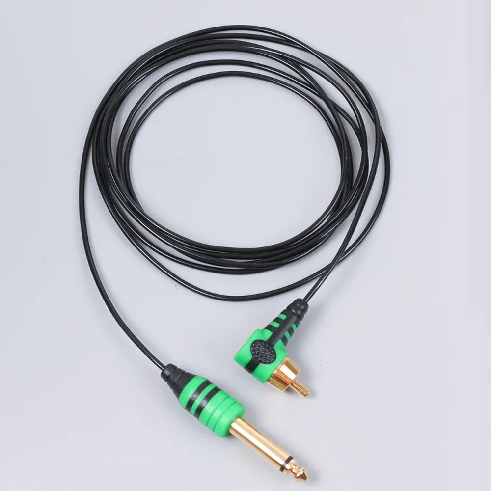 Silicone Tattoo Cord RCA 2m Clip Cord Rubber for Tattoo Machine Pen Machine Wire Power Supply tattoo power supply tattoo cord connector