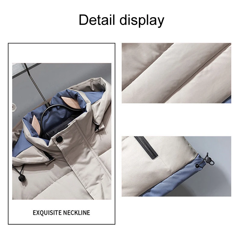 Description Picture 3 of itemFashion Brand Vest for Men 2024 New Autumn Sleeveless Jacket Warm Cotton Thick Coat Male Winter Plus Size Clothing Men Waistcoat