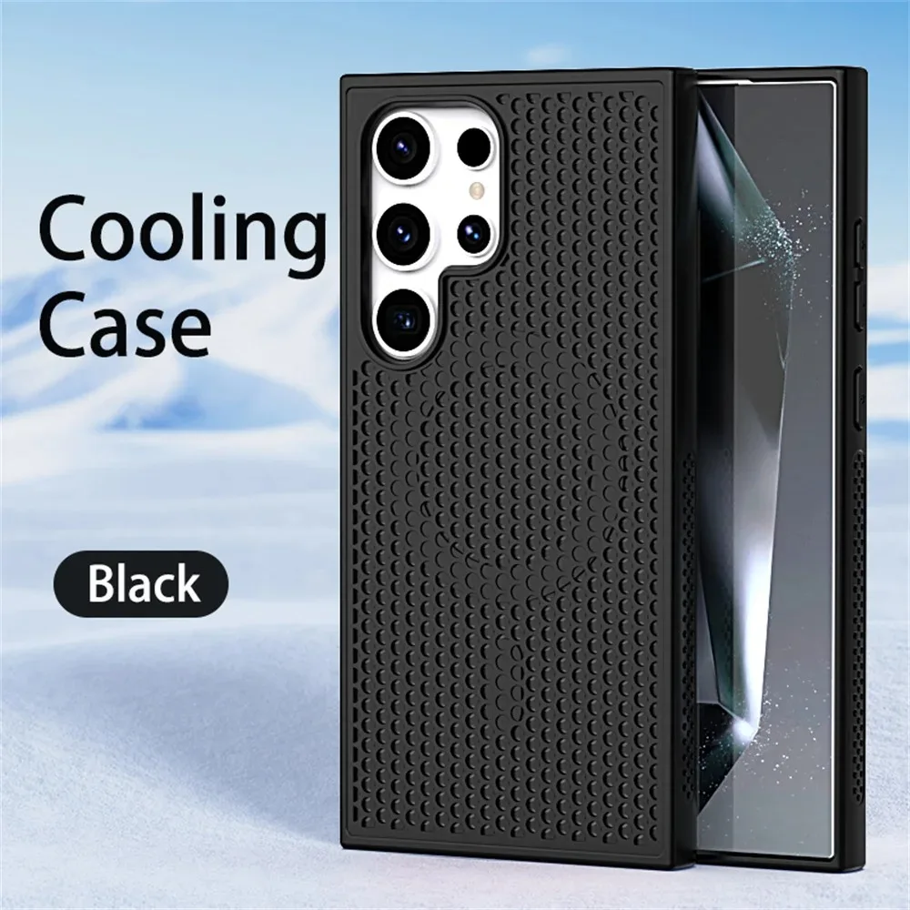 Luxury Cooling Heat Dissipation Breathable Magnetic Phone Case
