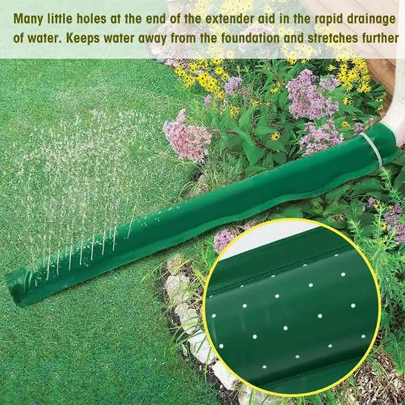 Drain Away Downspout Extender Automatic Downspout Diverter Rain Gutter Extender Flexible Gutter Extension Rain