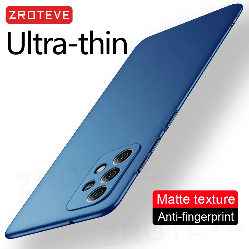 A52 Case Zroteve Slim Frosted Hard PC Cover For Samsung Galaxy A52 A72 A12 A22 A32 A51 M32 M52 M23 M53 A13 A23 A33 A53 A73 Cases z flip3 cover