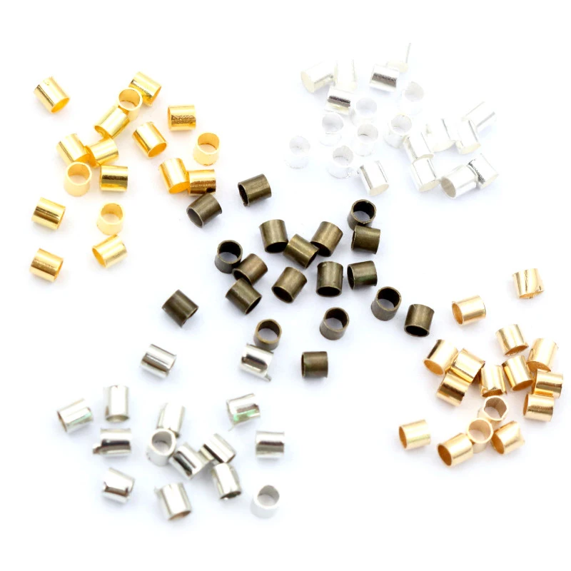 Lote De 150 Cuentas De Crimpado Tubulares De Acero Inoxidable, 1.5, 2.0, 2.5 Mm, Para Joyería Lote De 150 Cuentas De Crimpado Tubulares De Acero Inoxidable, 1.5, 2.0, 2.5 Mm, Para Joyería