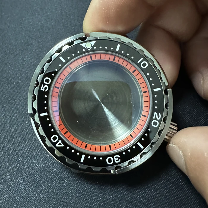 SBBN031 Tuna Watch Case Modified Stainless Steel For Seiko NH35/36 Automatic Sapphire Crystal Suitable For Men's Diver Watch