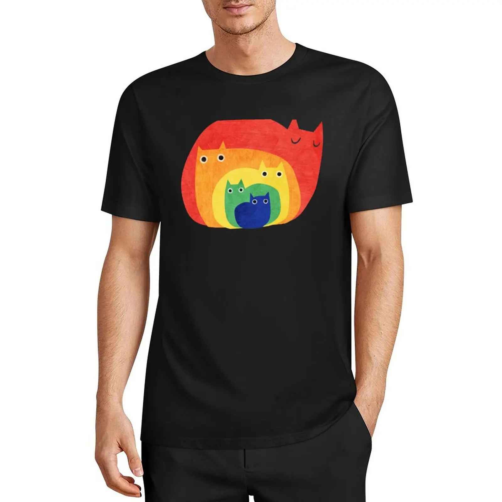 

Rainbow Cats T-Shirt vintage clothes summer top summer clothes Men's t-shirts